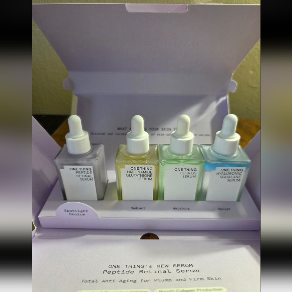 "One Thing" Skincare Serum Set 4 NEW
